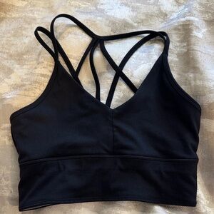 Born Primitive Midnight Black Crossback Sports Bra